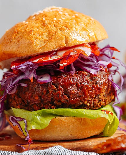 Smoky BBQ Black Bean Burger