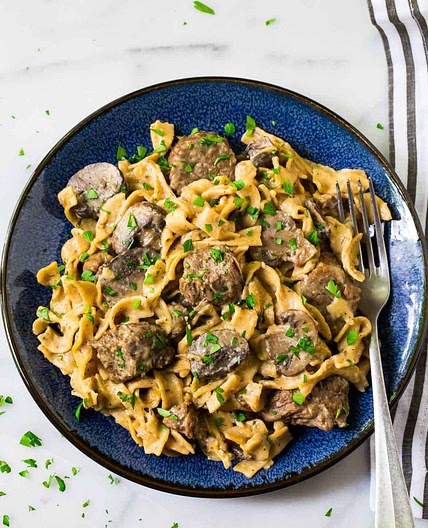 Instant Pot Beef Stroganoff