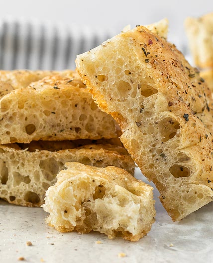 No Knead Black Pepper Focaccia