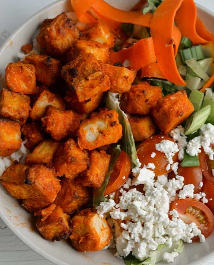 Air Fryer Buffalo Tofu