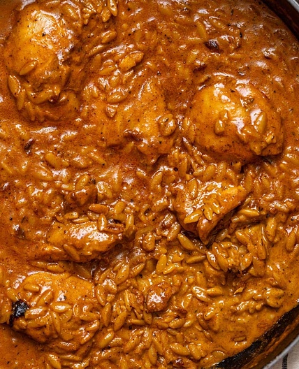 One Pot Creamy Cajun Chicken Orzo