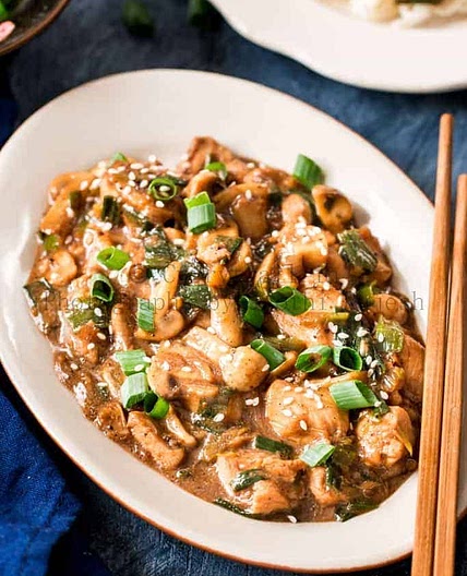 Cantonese Chicken with Mushrooms