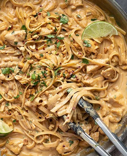 Peanut Noodles with Chicken