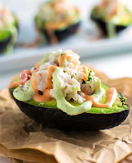 Seafood Stuffed Avocados