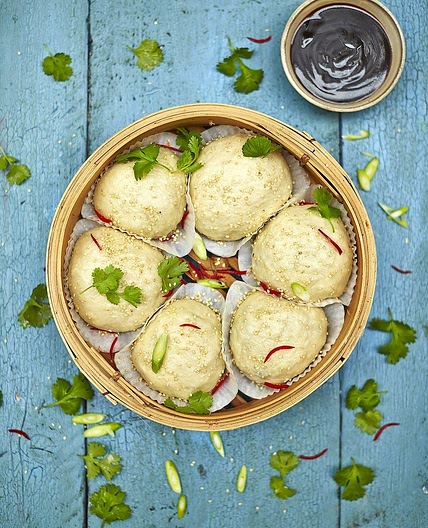 Vegan dim sum buns