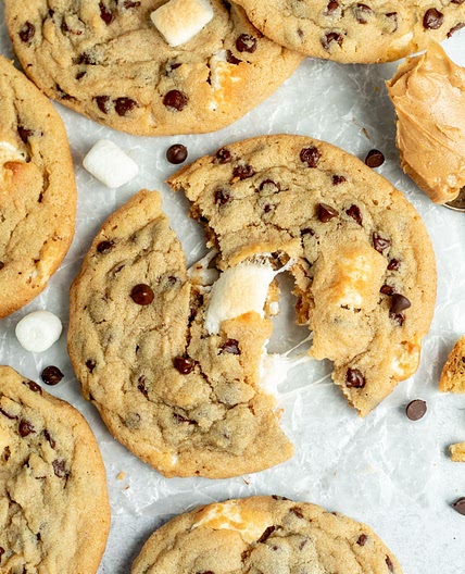 Peanut Butter Marshmallow Cookies