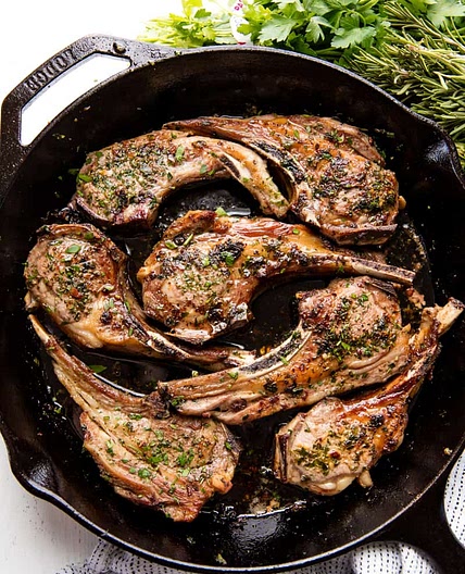 Garlic Herb Lamb Chops