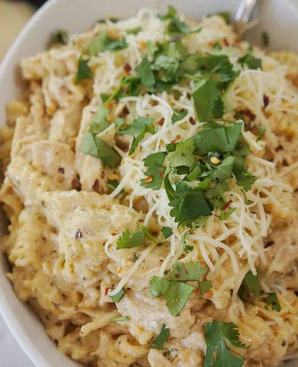 Crock Pot Buffalo Wild Wings Garlic Parmesan Chicken Pasta