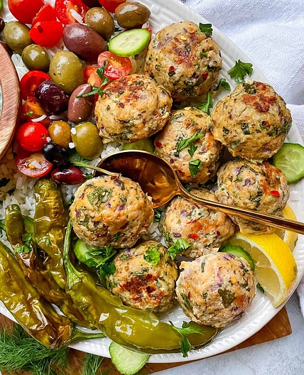 Easy Greek Chicken Meatballs