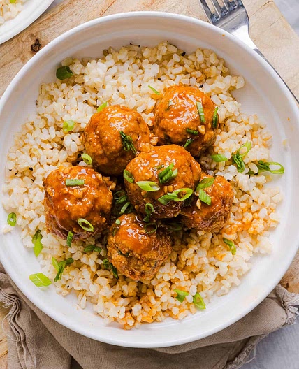 Honey Sriracha Glazed Meatballs