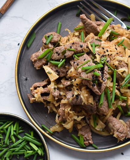 Beef and Cabbage Stir Fry