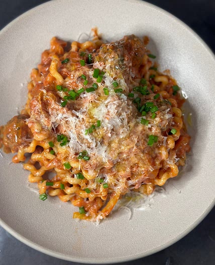 Not Your Nonna's Spaghetti & Meatballs