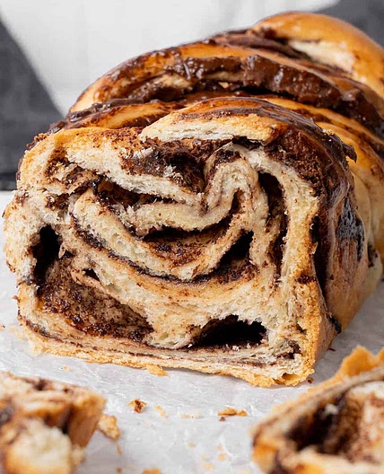 Soft & Fluffy Nutella Babka