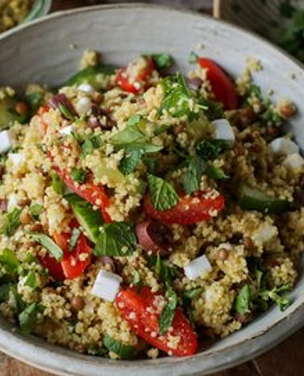Quick Pesto Couscous Salad