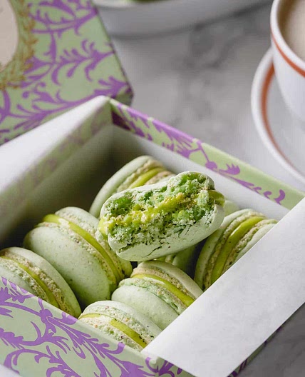 Pistachio Macarons