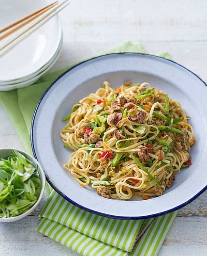 Asian-style pork noodles