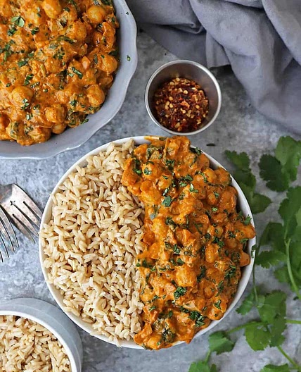 Easy Chickpea & Spinach Curry