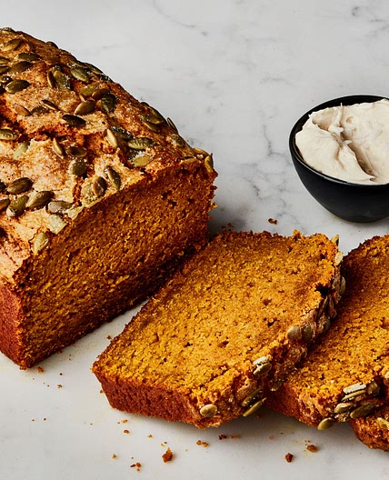 Pumpkin Bread With Salted Maple Butter