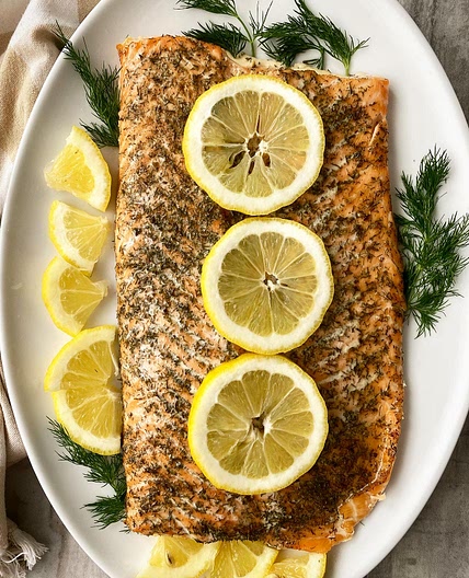 Slow Cooker Lemon Dill Salmon