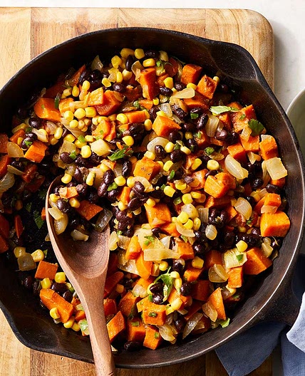 Sweet Potato, Corn & Black Bean Hash
