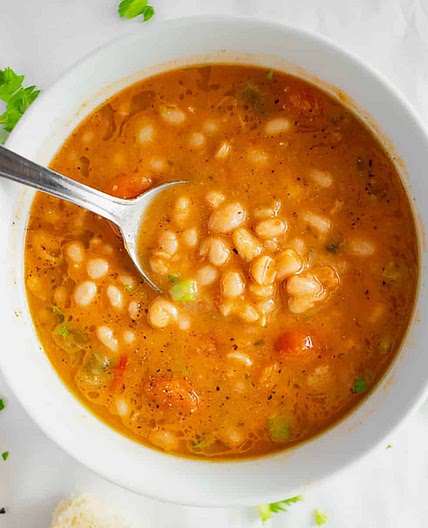 Fasolatha - White Bean And Tomato Soup