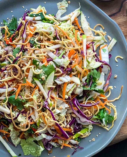 Wombok Salad Recipe with Red Cabbage and Apple