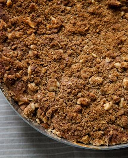 Pear-Filled Cowboy Coffee Cake With Buttermilk