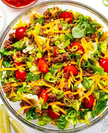 Taco Salad (Healthy, Easy Recipe)