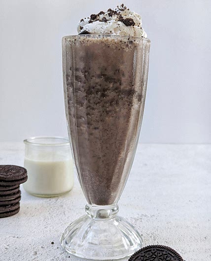 Oreo Milkshake Without Ice Cream