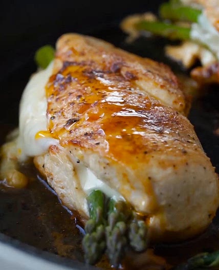 Asparagus Stuffed Chicken Breast Recipe by Tasty