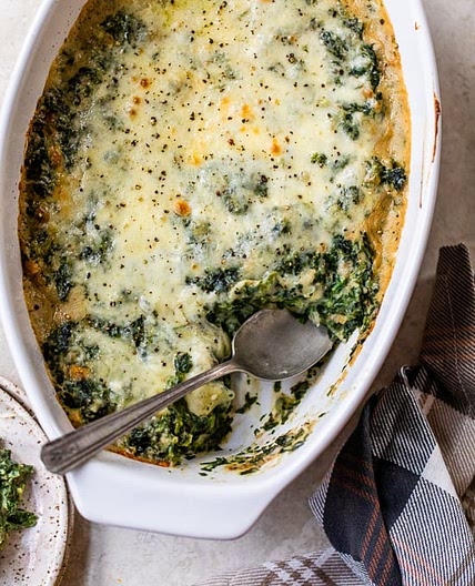 Makeover Spinach Gratin