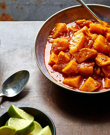 Butternut squash and sweet potato curry