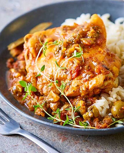 Chicken Cacciatore with Orzo