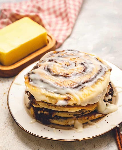 Cinnamon Roll Pancakes