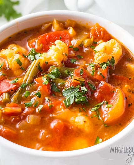 Healthy Vegetable Soup (30 Minutes!)