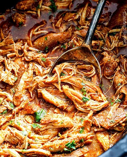 SLOW COOKER SALSA VERDE HONEY LIME CHICKEN