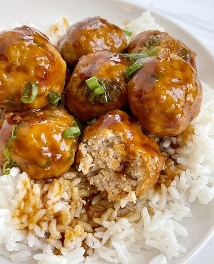 Pineapple Teriyaki Chicken Meatballs