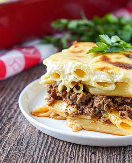 Macarona Bechamel (Egyptian Baked Pasta)