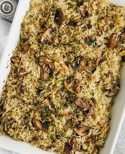 Our Favorite Mushroom Rice