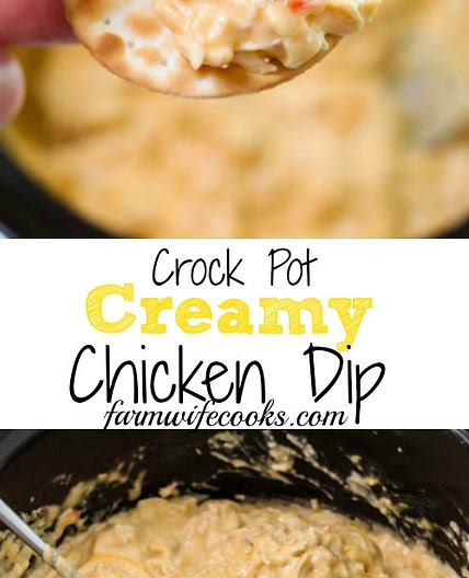 Crock Pot Creamy Chicken Dip