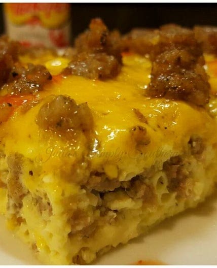 Sausage Egg and Cheese Breakfast Casserole