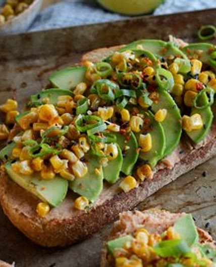 Avocado Toast with Chipotle Bean Spread