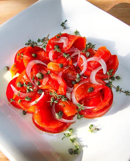 Roasted Peppers Tomatoes Salad