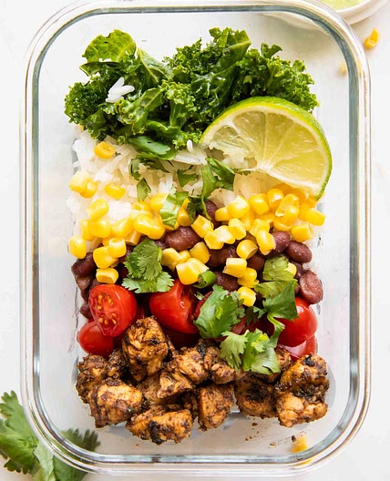 Chicken Burrito Bowl Recipe (Meal Prep)