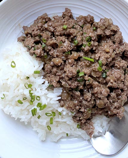 Asian Ground Beef Rice Bowls