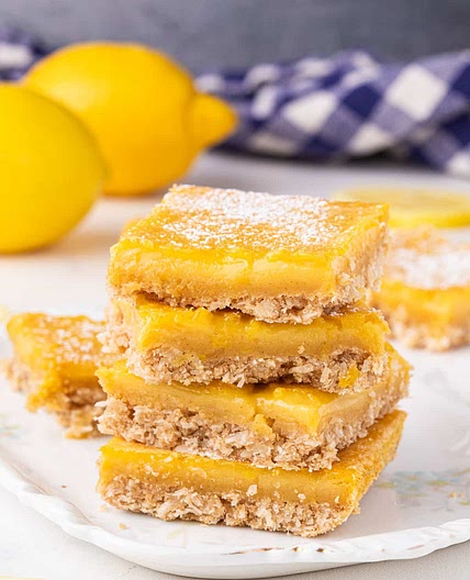 Healthy Honey Lemon Bars