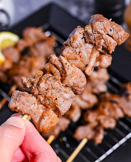Japanese Beef Skewers (Beef Kushiyaki)