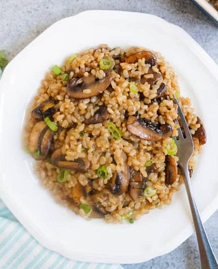Brown Rice Mushroom Pilaf