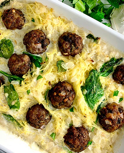 One-Pot Mediterranean Meatball Casserole
