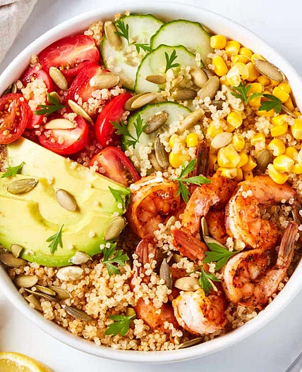 Spicy Shrimp and Quinoa Bowl
